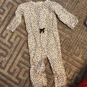 Carters gold and black animal print romper